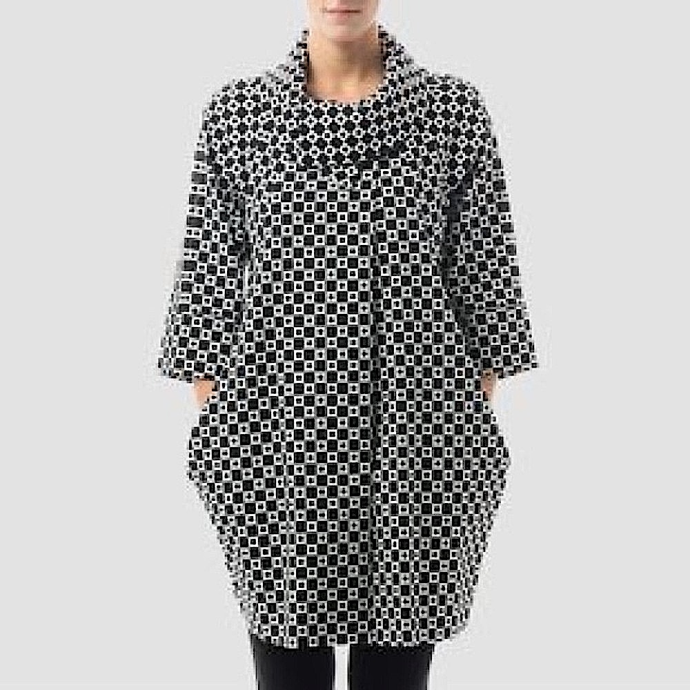 Joseph Ribkoff Cubic Peacoat Coat Style 161857 Size 6 Bubble